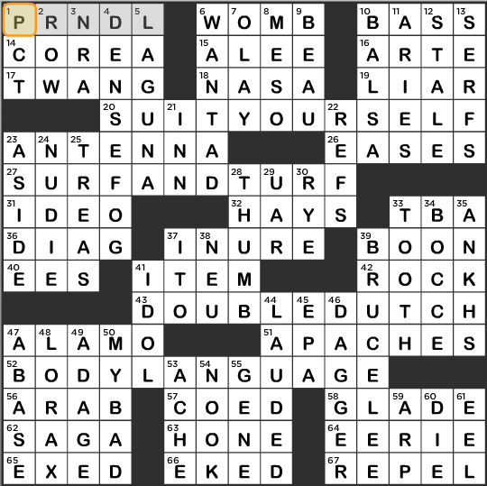 LA Times Crossword Answers Tuesday April 12th 2016