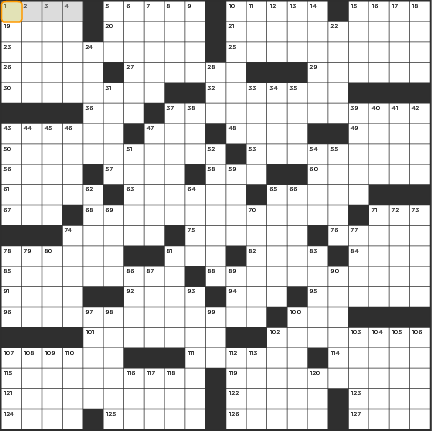 LA Times Crossword Sunday 19th May 2013