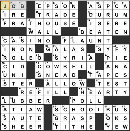 la times crossword answers tuesday 11th june