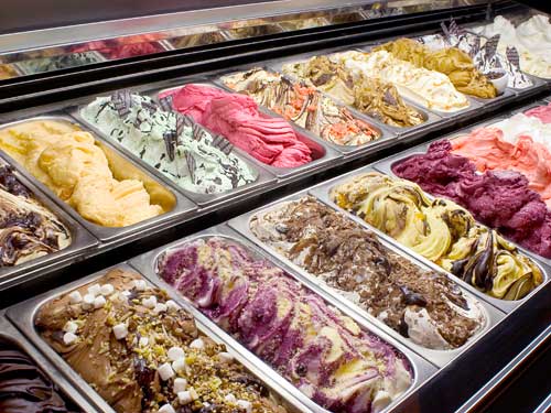 amazing gelato display