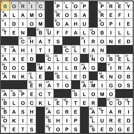Answers to LA Times Crossword & Answers Monday July 8th 2013