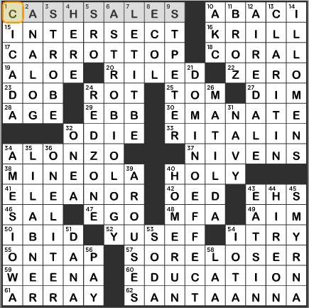 LA Times Crossword Puzzle Answers Saturday July 13 2013