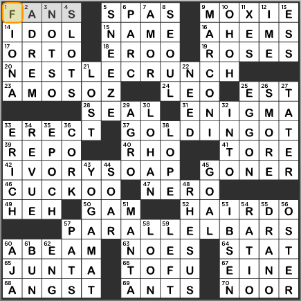 LA Times Crossword Answers Wednesday July 31 2013