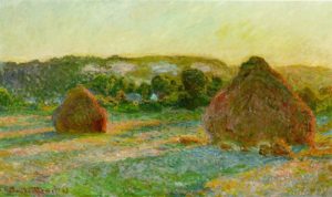 haystacks painting by monet