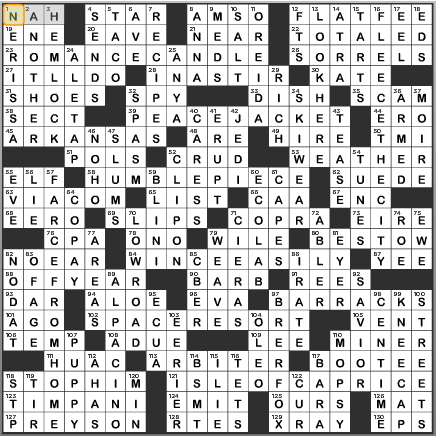 LA Times Crossword Answers Sunday August 25 2013