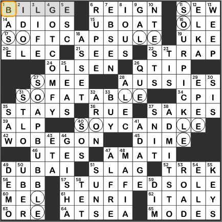 LA Times Crossword Answers Tuesday August 27 2013