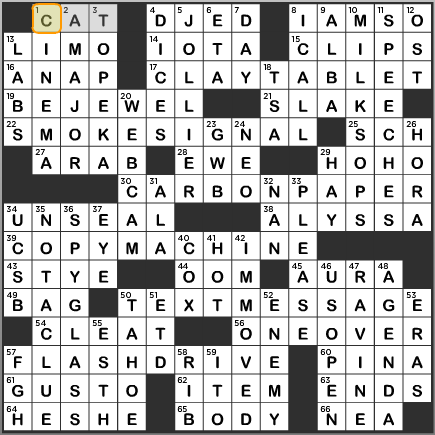 LA Times Crossword Answers Wednesday August 14 2013