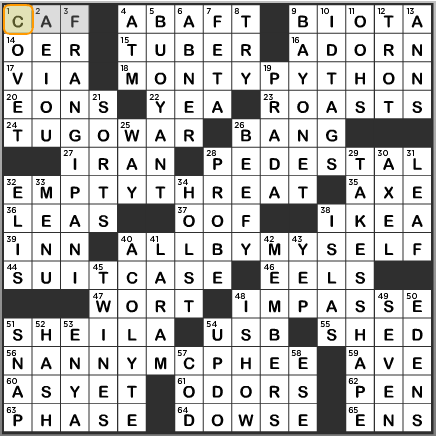 LA Times Crossword Answers Wednesday August 21 2013