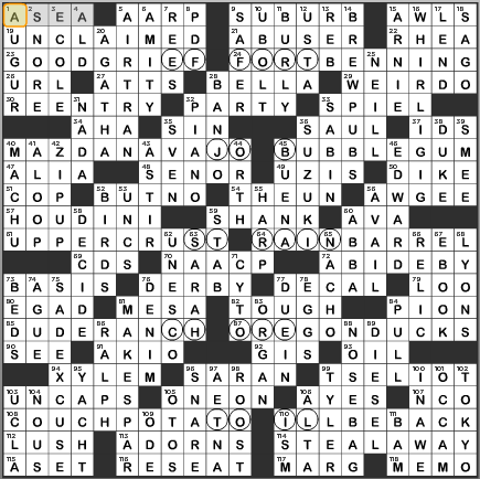 LA Times Crossword Answers Sunday September 1 2013