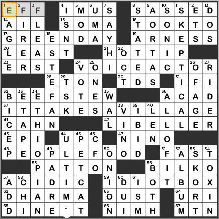 LA Times Crossword Answers Tuesday September 18 2013