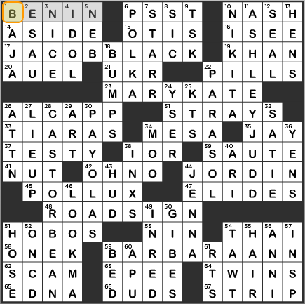 LA Times Crossword Answers Wednesday Sept 19 2013