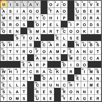 LA Times Crossword Answers Monday October 28 2013