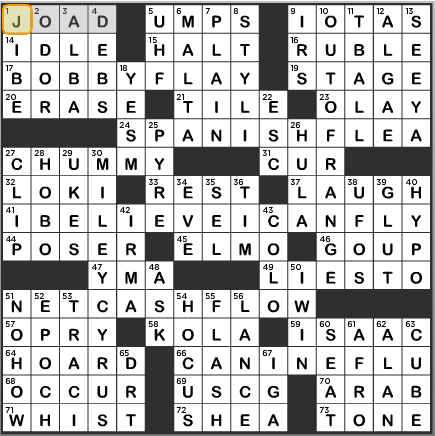 LA Times Crossword Answers Tuesday October 29 2013