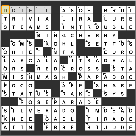 LA Times Crossword Answers Wednesday October 23 2013