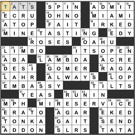LA Times Crossword Answers Friday December 6 2013