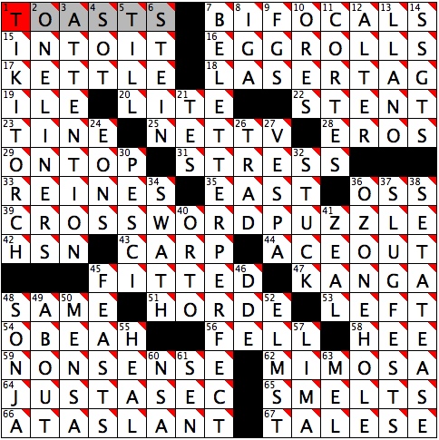 L.A. Times Crossword Answers Saturday Dec. 21 2013