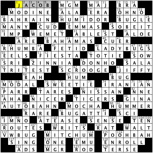 L.A. Times Crossword Answers Sunday Dec. 15 2013