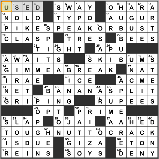 L.A. Times Crossword Answers Tuesday January 7 2014