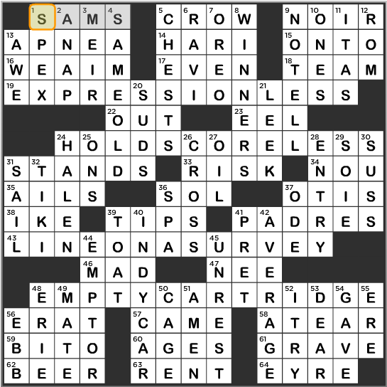 LA Times Crossword Answers Thursday Feb. 20 2014