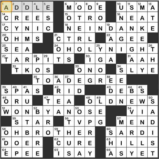 LA Times Crossword Answers Wednesday February 5th 2014