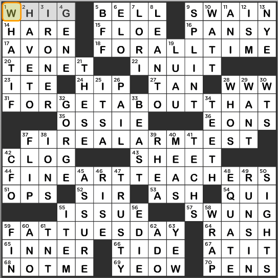 LA Times Crossword Answers Tuesday March 4th 2014
