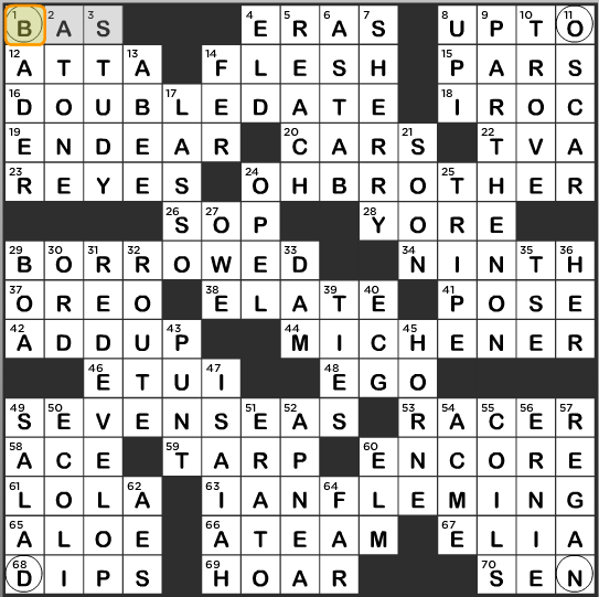 LA Times Crossword Answers Wednesday March 5 2014