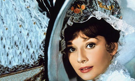 Audrey Hepburn dressed as Eliza Doolittle