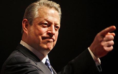 Al Gore pointing his finger