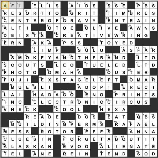 LA Times Crossword Answers Sunday May 4th 2014