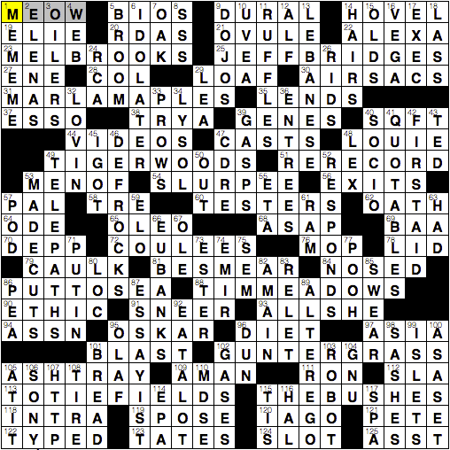 LA Times Crossword Answers Sunday July 13th 2014