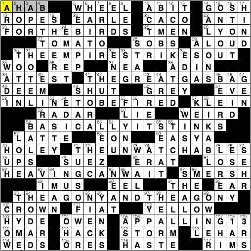 LA Times Crossword Answers August 24th 2014