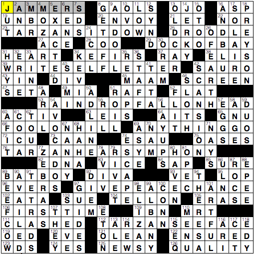 LA Times Crossword Answers Sunday August 31st 2014