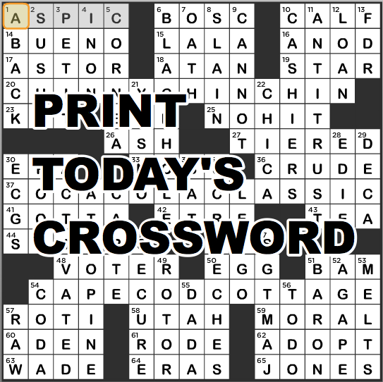 print the la times crossword