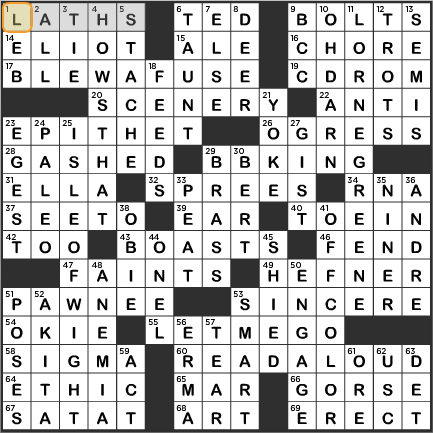 LA Times Crossword Answers Friday May 6th 2016