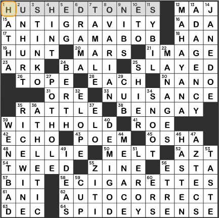 LA Times Crossword Answers Saturday May 21st 2016
