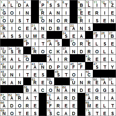 LA Times Crossword Answers Tuesday May 31st 2016