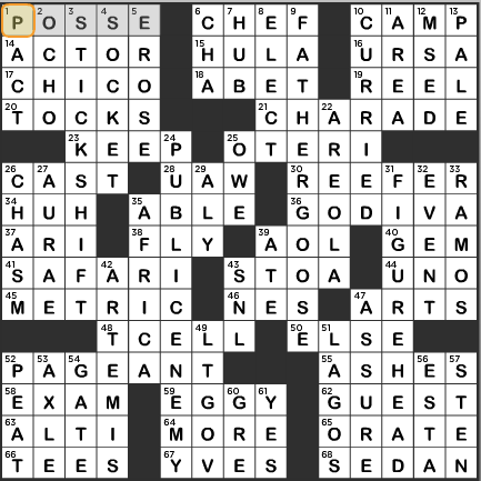 LA Times Crossword Answers Tuesday May 3rd 2016