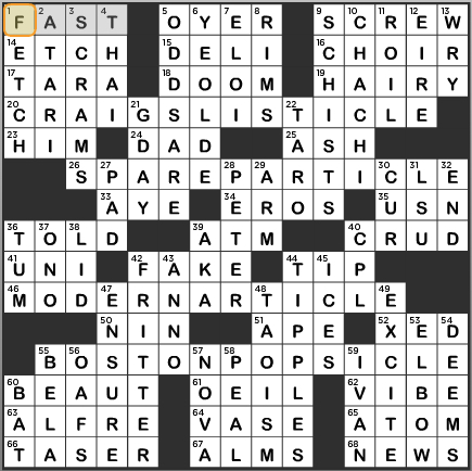 LA Times Crossword Answers Wednesday May 25th 2016