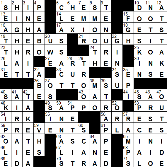 LA Times Crossword Answers Friday June 17th 2016