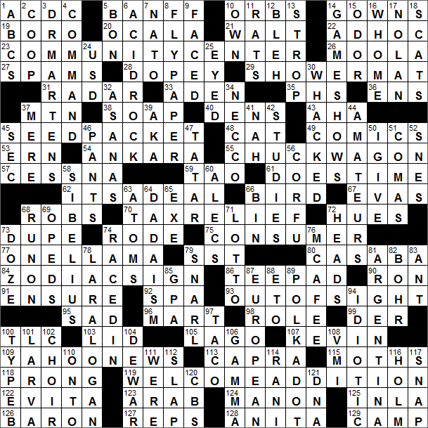 LA Times Crossword Answers Sunday August 28th 2016
