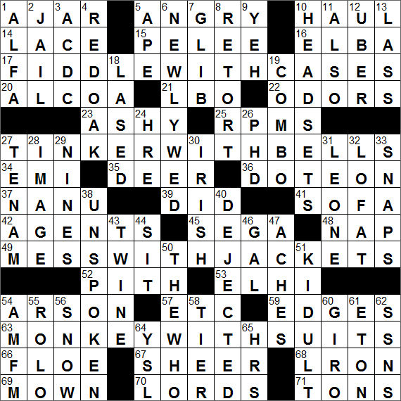LA Times Crossword Answers Wednesday August 24th 2016