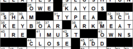 LA Times Crossword Answers Friday May 18th 2018