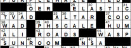 LA Times Crossword Answers Monday May 28th 2018