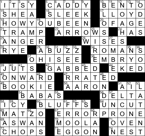 LA Times Crossword Answers Wednesday July 11th 2018
