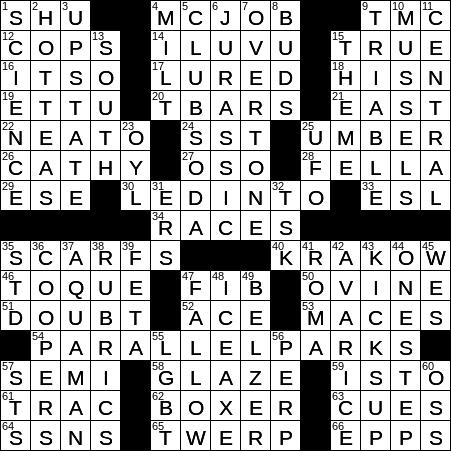 LA Times Crossword Answers Wednesday July 18th 2018