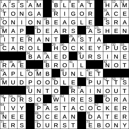 LA Times Crossword Answers Friday August 3rd 2018
