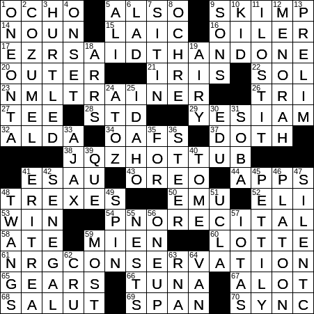LA Times Crossword Answers Friday January 18th 2019