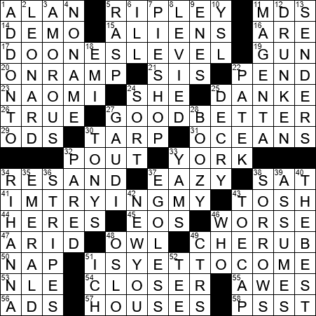 LA Times Crossword Answers Friday January 4th 2019