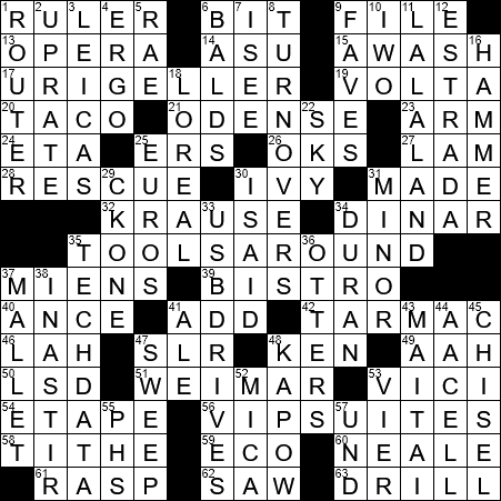 LA Times Crossword Answers Thursday February 14th 2019