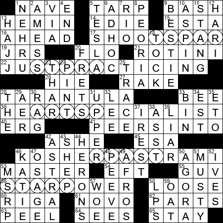 LA Times Crossword Answers Wednesday February 6th 2019